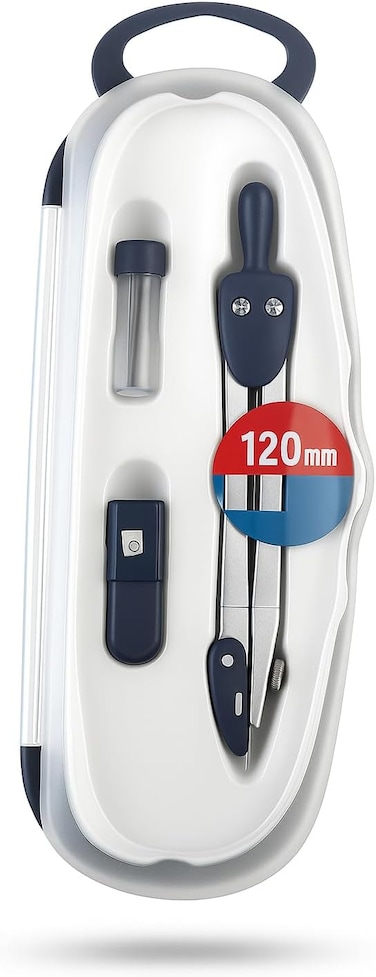 Fitto Compass Set 3 PC for Geometry, Math Drawing Tools for Students and Professionals