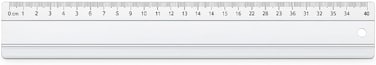 Fitto Aluminum Ruler 40cm, Metric Measuring Tool for School, Office, and Crafting