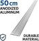 Fitto Aluminum Ruler 50cm, Metric Measuring Tool for School, Office, and Crafting