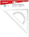 Fitto Plastic Triangle Ruler 23cm x 14cm for Geometry, Drafting, and Drawing