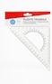 Fitto Plastic Triangle Ruler 23cm x 14cm for Geometry, Drafting, and Drawing