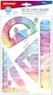 Fitto Set of Soft Rulers 4 PC - 20 CM Scale, Protractor, Triangle, Ruler for School and Office Supplies