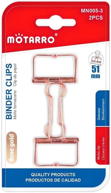 Fitto Binder Clip 2 Pack, 51mm Large Paper Clamps for Office and School Supplies