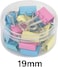 Fitto Binder Clips 40 Pack 19mm, Assorted Colors, Office Supplies, Paper Clamps, Document Holders