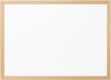 Fitto White Board 30cm x 40cm with Wooden Frame for Home, Office, School, Dry Erase Board