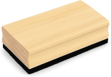 Fitto Wooden Board Eraser 130mm x 45mm x 35mm for Whiteboards and Chalkboards