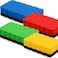 Fitto Board Eraser 132mm x 60mm x 20mm Assorted Colors for Whiteboards and Chalkboards
