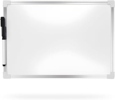Fitto Magnetic Whiteboard 1 piece 25cm x 35cm for Home, Office, School, Dry Erase Board with Magnets