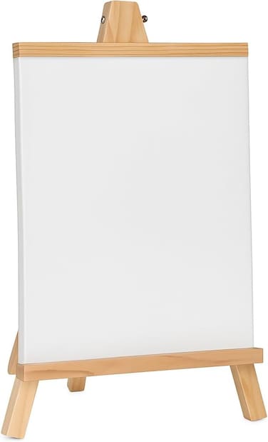 Fitto White Board Stand 12cm x 23cm, Portable Dry Erase Board for Home, Office, Classroom