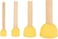 Fitto Sponge Brush Set 4 Pieces 8cm for Cleaning, Painting, and Crafting