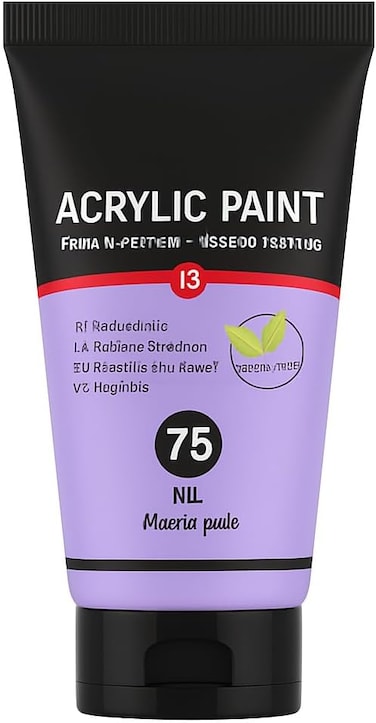 Fitto Acrylic Paint 75ml Mouve Pale for Artists, Canvas, Crafts, and DIY Projects