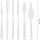 Fitto Painting Spatula Set 6 Pieces, 190mm x 15mm, Art Palette Knives for Acrylic, Oil, and Watercolor Painting