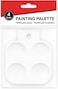 Fitto Painting Plate 85mm x 85mm White, 1 PC, Durable Square Paint Palette for Artists