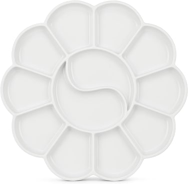 Fitto Painting Plate 145mm x 145mm White, 1 PC, Ideal for Art Projects and Crafts