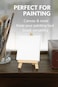 Fitto Mini Canvas with Stand 12cm x 8cm for Painting, Art Display, Tabletop Decoration
