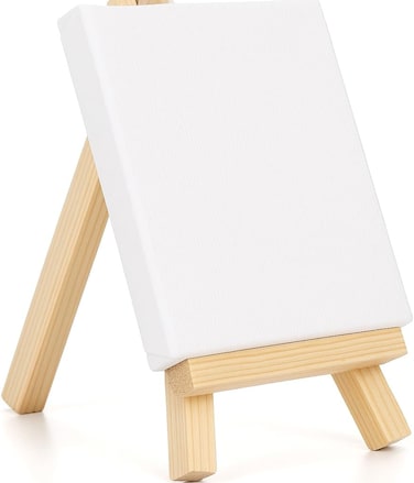 Fitto Mini Canvas with Stand 12cm x 8cm for Painting, Art Display, Tabletop Decoration