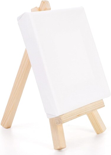Fitto Canvas with Stand 30cm x 25cm for Painting, Art Display, Easel Canvas Board