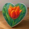 Fitto Canvas Heart Wall Art 20cm x 20cm, Romantic Home Decor, Heart Canvas Print, Wall Hanging Decoration