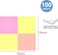 Fitto Sticky Notes 100 Sheets 76mm x 76mm Multi Color for Office, School, Home Use