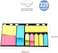 Fitto Sticky Notes 225 Sheets, 163mm x 92mm, Multi-Color, 9 in 1 Pack for Office and School Use