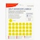 Fitto Adhesive Labels Smile, 5 Sheets, 42 Round Labels, 15mm, 11.5x13.9cm, Stickers for Organizing, Crafting, Office Use