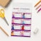 Fitto Name Stickers 5 Sheets 20cm x 17cm, Customizable Labels for School, Office, Home