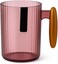 Fitto Light Pink Transparent Plastic Mug, Durable and Stylish Drinkware for Home and Office Use