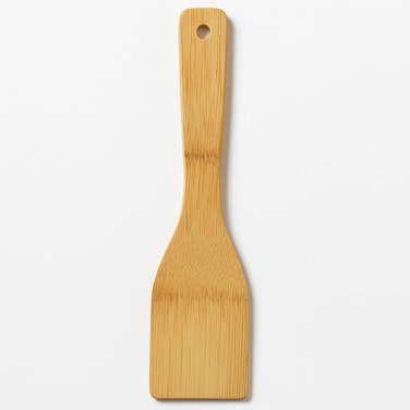 Fitto Bamboo Kitchen Turner for Cooking, Eco-Friendly Wooden Spatula for Non-Stick Cookware