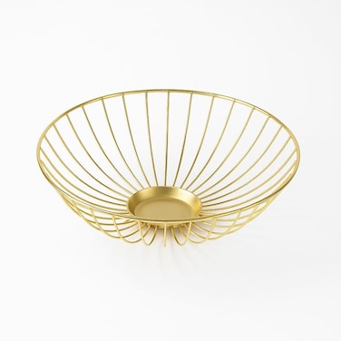 Fitto Fruit Basket with Assorted Fresh Fruits, Healthy Snack, Perfect for Home or Office