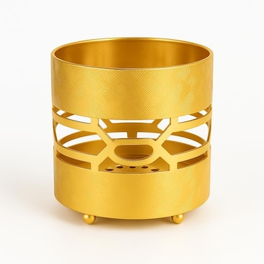 Fitto Golden Spoon Holder for Kitchen, Elegant Utensil Organizer, Durable Cutlery Stand