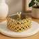 Fitto Golden Candy Holder Box for Home Decor and Storage