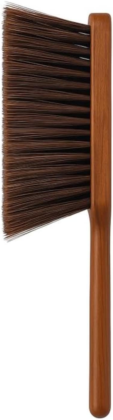 Fitto Large Wooden Hand Brush for Cleaning, Big Brown Wood Scrub Brush for Home and Garden Use