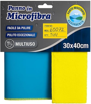 Fitto Microfiber Car Cleaning Cloth 30x40cm, Lint-Free, Streak-Free, Ultra Absorbent, Multipurpose Towel