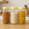 Fitto PET Jar 2000 ML 3PC Set, Airtight Storage Containers for Kitchen, Food Grade Plastic Jars