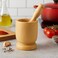 Fitto Wooden Mortar and Pestle Set for Grinding Spices and Herbs, Kitchen Tool