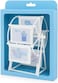 Fitto White Rotating Photo Frame with 6 Picture Slots for Home and Office Decor