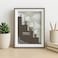 Fitto Brown Wooden Photo Frame with White Border, 5x7 Inch Size, Home Decor, Picture Display
