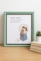 Fitto Wooden Photo Frame with Olive Green Border, 5x7 Inch, Decorative Picture Frame for Home and Office