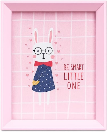 Fitto Wooden Photo Frame with Pink Border 5x7 Inch Size for Home Decor