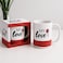 Fitto White and Red Ceramic Mug with My Love Print, Coffee Tea Cup, Romantic Gift for Couples