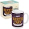 Fitto Blue Ceramic Mug with White Interior - Happy Birthday to You Printed Coffee Cup