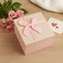 Fitto Square Pink Paper Box 13x13.5x8cm for Gifts, Storage, and Crafts