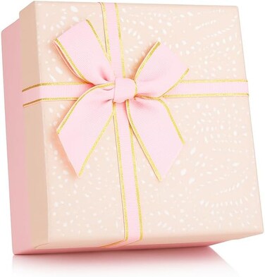 Fitto Square Pink Paper Box 13x13.5x8cm for Gifts, Storage, and Crafts