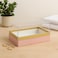 Fitto Transparent Acrylic Rectangular Box 18x13.5x10cm Pink for Storage and Display
