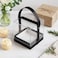 Fitto Transparent Acrylic  Gift Square Box 14x14x14cm with Black Handle for Storage and Display