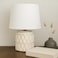 Fitto White Ceramic Table Lamp with Modern Design for Home and Office Decor