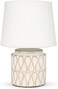 Fitto White Ceramic Table Lamp with Modern Design for Home and Office Decor