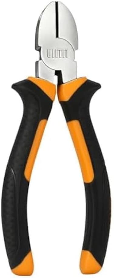 Fitto Needle Nose Pliers 6 Inch - Black Handle Long Nose Precision Pliers for Electronics, Jewelry, DIY and Crafts