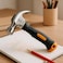 Fitto Mini Hammer Small Hammer with Steel Head and Fiberglass Handle Non-Slip Grip for Home DIY Woodworking Upholstery Jewelry Model Making
