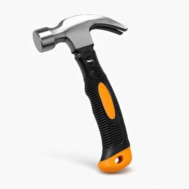 Fitto Mini Hammer Small Hammer with Steel Head and Fiberglass Handle Non-Slip Grip for Home DIY Woodworking Upholstery Jewelry Model Making
